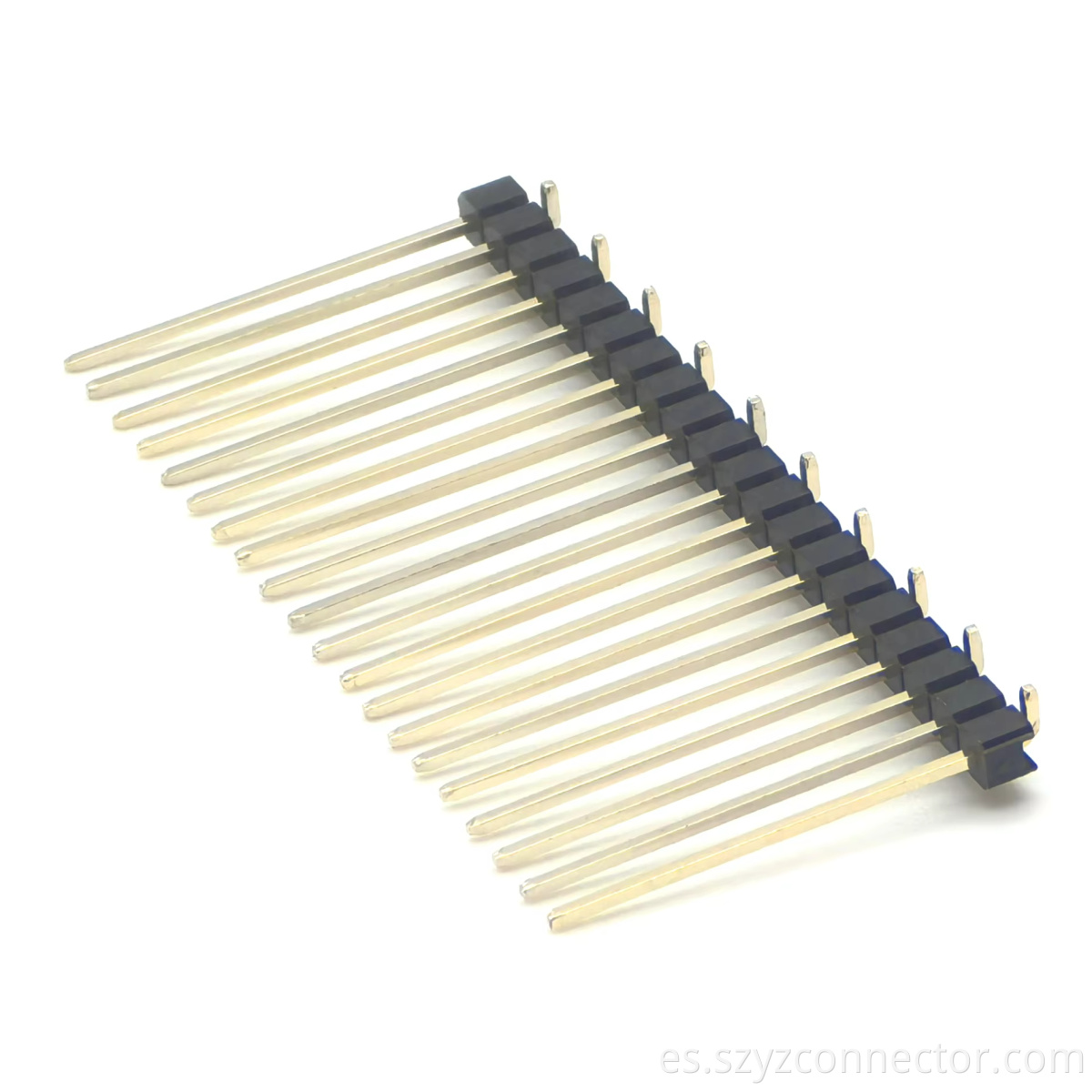 Conector del encabezado de tono de 2.54 mm SMT SQ0.64 mm H2.5 mm 1*20p 2.54mm Pitch Pin header Connector Single Row SMT SQ0.64mm H2.5mm 1*20P